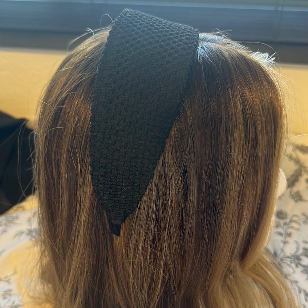 Black handmade headband